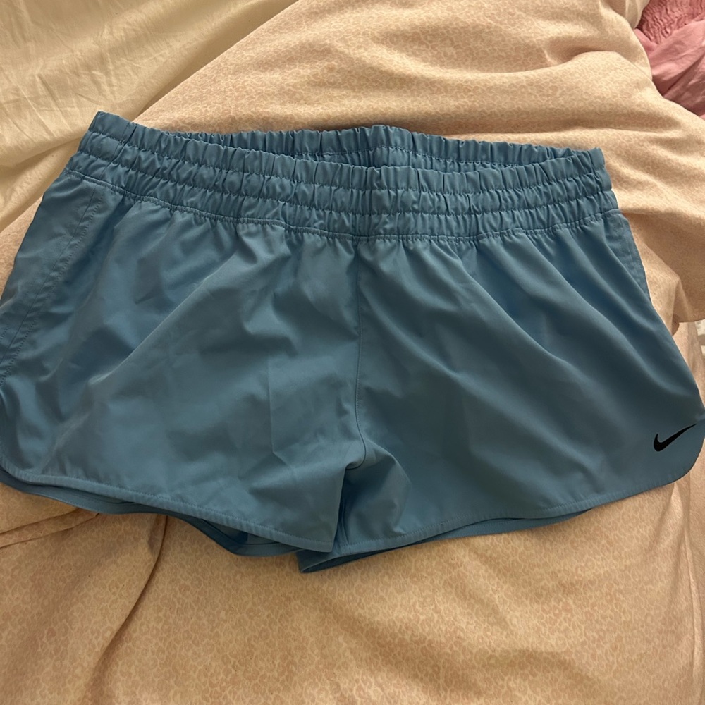 Nike Women’s Teal Athletic Swim Shorts with Black Swoosh